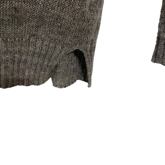 Eileen Fisher 100% Linen Gray V-Neck Sweater Size M - Picture 5 of 9